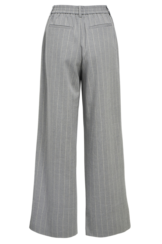 OBJLISA WIDE PANT AOP NOOS 23040544 MEDIUM GREY /HUMUS